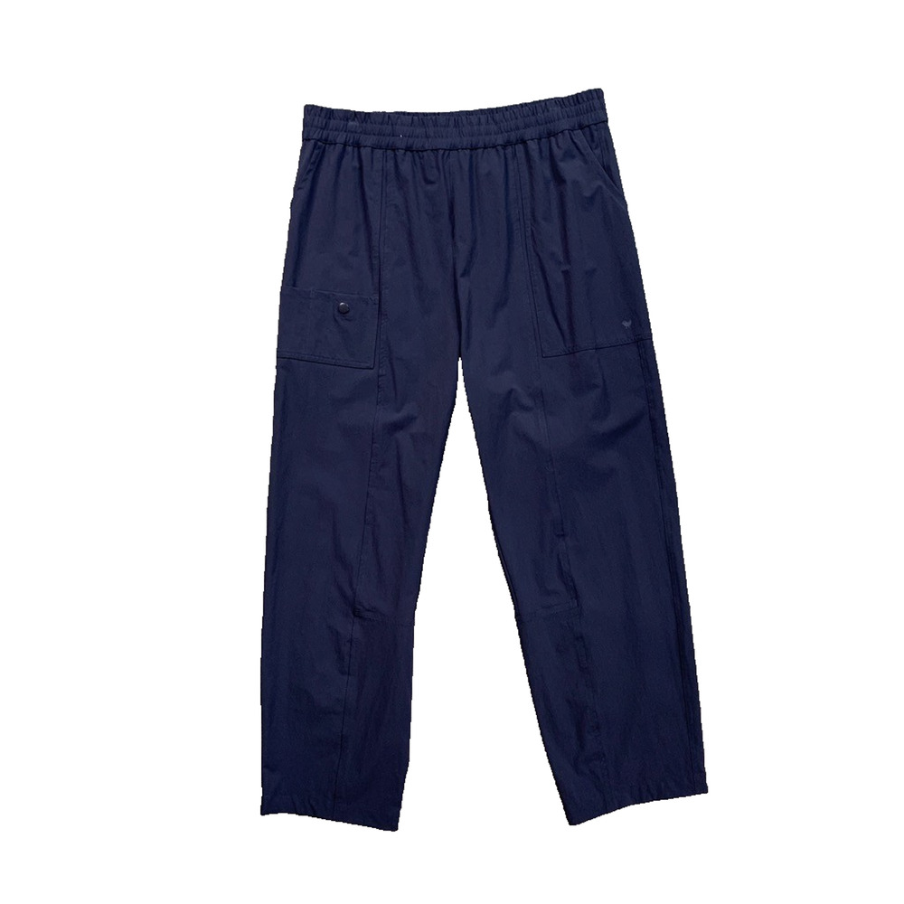 Bad Birdie Pants Mens L Large Navy Nylon Stretch Cargo Utility Carpenter